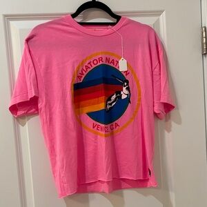 Aviator Nation Pink Tee
